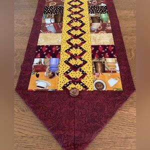 Coffee Themed Table Runner